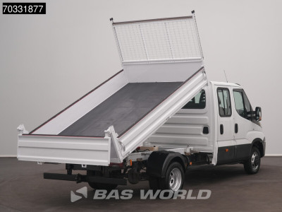 Iveco Daily 35C15 3.0L Kipper Dubbele Cabine 3,5t Trekhaak Dubbel Lucht Airco Cruise Euro6 Tipper Benne Kieper DoKa Airco Trekhaak Cruise control foto 2