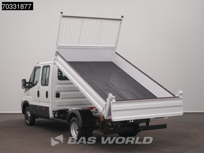 Iveco Daily 35C15 3.0L Kipper Dubbele Cabine 3,5t Trekhaak Dubbel Lucht Airco Cruise Euro6 Tipper Benne Kieper DoKa Airco Trekhaak Cruise control foto 6