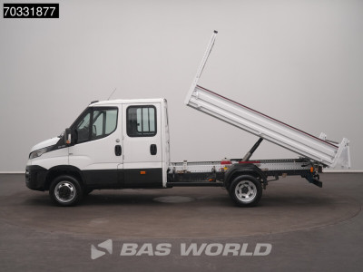 Iveco Daily 35C15 3.0L Kipper Dubbele Cabine 3,5t Trekhaak Dubbel Lucht Airco Cruise Euro6 Tipper Benne Kieper DoKa Airco Trekhaak Cruise control foto 7