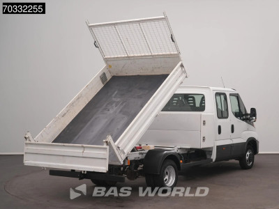 Iveco Daily 35C16 3.0 160PK Kipper Dubbele Cabine 3,5t Trekhaak Dubbellucht Airco Cruise Euro6 Tipper Benne Kieper Airco Trekhaak Cruise control foto 2