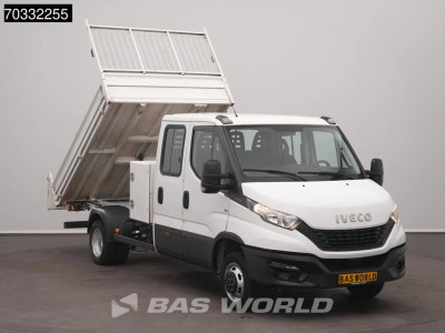 Iveco Daily 35C16 3.0 160PK Kipper Dubbele Cabine 3,5t Trekhaak Dubbellucht Airco Cruise Euro6 Tipper Benne Kieper Airco Trekhaak Cruise control foto 5