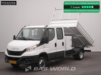 Iveco Daily 35C16 3.0L Dubbel Cabinbe Navi Kipper Airco Cruise 3,5t Trekgewicht Euro6 Tipper Benne Kieper Airco Trekhaak Cruise control