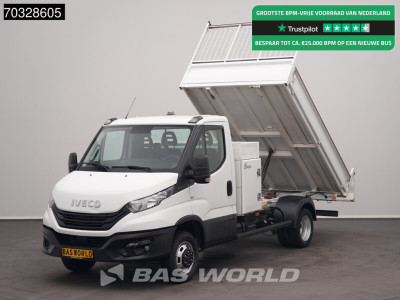 Iveco Daily 35C16 3.0L Dubbellucht Kipper Airco Cruise 3,5t Trekgewicht Euro6 Tipper Benne Kieper Airco Cruise control