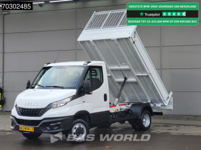 Iveco Daily 35C16 3.0L Kipper Dubbellucht 3,5t Trekhaak Navi Airco Cruise Camera Euro6 Tipper Benne Kieper Airco Trekhaak Cruise control