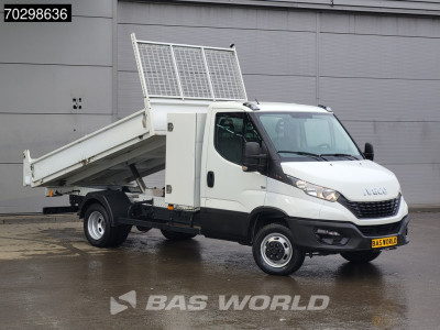 Iveco Daily 35C16 3.0L Kipper met Kist 3.5t trekhaak Tipper Benne Airco Cruise Euro6 Airco Trekhaak Cruise control foto 3