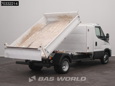 Iveco Daily 35C16 3.0L Kipper met Kist 3500kg trekhaak Airco Cruise Euro6 Tipper Kieper Open laadbak Benne Airco Trekhaak Cruise control foto 2