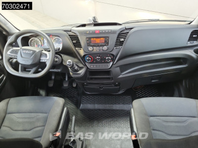 Iveco Daily 35C16 3.0L Kipper met Kist Dubbel Cabine Dubbellucht 3,5t Trekhaak 160PK Airco Cruise Euro6 Tipper Benne Kieper Airco Trekhaak Cruise control foto 20