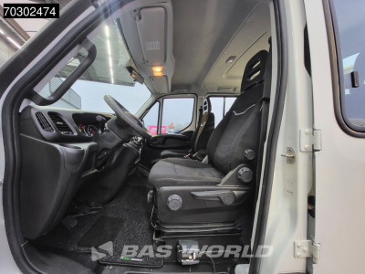 Iveco Daily 35C16 3.0L Kipper met Kist Dubbel Cabine Dubbellucht 3,5t Trekhaak Airco Cruise Euro6 Tipper Benne Kieper Airco Trekhaak Cruise control foto 11