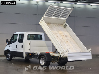 Iveco Daily 35C16 3.0L Kipper met Kist Dubbel Cabine Dubbellucht 3,5t Trekhaak Airco Cruise Euro6 Tipper Benne Kieper Airco Trekhaak Cruise control foto 2