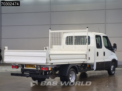 Iveco Daily 35C16 3.0L Kipper met Kist Dubbel Cabine Dubbellucht 3,5t Trekhaak Airco Cruise Euro6 Tipper Benne Kieper Airco Trekhaak Cruise control foto 5