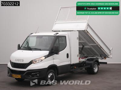 Iveco Daily 35C16 3.0L Kipper met Kist Dubbellucht 3,5t Trekhaak Airco Cruise Euro6 Tipper Benne Kieper Airco Trekhaak Cruise control