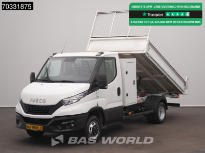 Iveco Daily 35C16 3.0L Kipper met Kist Dubbellucht 3,5t Trekhaak Airco Cruise Euro6 Tipper Benne Kieper Airco Trekhaak Cruise control