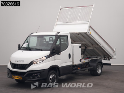 Iveco Daily 35C16 3.0L Kipper met Kist Dubbellucht 3,5t Trekhaak Airco Cruise Euro6 Tipper Benne Kieper Airco Trekhaak Cruise control 13