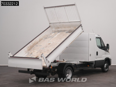 Iveco Daily 35C16 3.0L Kipper met Kist Dubbellucht 3,5t Trekhaak Airco Cruise Euro6 Tipper Benne Kieper Airco Trekhaak Cruise control foto 2
