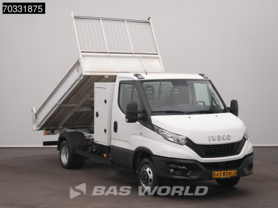 Iveco Daily 35C16 3.0L Kipper met Kist Dubbellucht 3,5t Trekhaak Airco Cruise Euro6 Tipper Benne Kieper Airco Trekhaak Cruise control foto 5