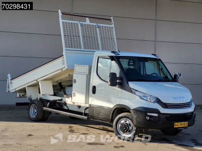 Iveco Daily 35C16 Automaat Kipper met Kist Dubbellucht 3,5t Trekhaak Airco Cruise Euro6 Tipper Benne Kieper Airco Trekhaak Cruise control foto 3