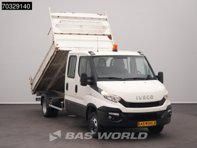 Iveco Daily 35C17 3.0L Kipper Dubbel Cabine Dubbellucht 3,5t Trekhaak Cruise Euro6 Tipper Benne Kieper Trekhaak Cruise control 5