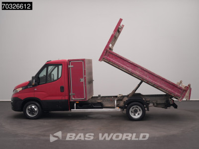 Iveco Daily 35C17 3.0L Kipper met Kist Dubbellucht Airco Cruise 3,5t Trekgewicht Euro6 Tipper Benne Kieper Airco Cruise control 7