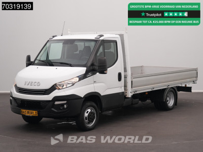 Iveco Daily 35C18 3.0L 180PK Automaat Luchtvering Dubbellucht Open Laadbak Airco Cruise 3,5t Trekgewicht Euro6 Pritsche Pickup Open Box Airco Cruise control