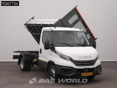 Iveco Daily 35C18 3.0L Automaat Driezijdige Kipper 180PK Dubbellucht 3,5t Trekgewicht ACC LED Camera CarPlay Euro6 Tipper Benne Kieper Airco 5