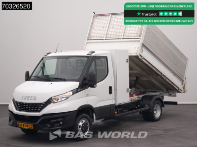 Iveco Daily 35C18 3.0L Automaat Kipper met Kist Dubbellucht 3,5t Trekhaak Cruise Euro6 Tipper Benne Kieper Trekhaak Cruise control