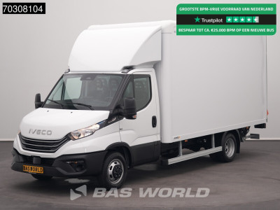Iveco Daily 35C18 3.0L Automaat Laadklep Dubbellucht Bakwagen Airco Cruise Camera CarPlay Stoelverwarming Euro6 Meubelbak Koffer Mobelkoffer Ladebordwand LBW Tail Lift Airco