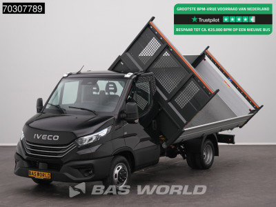 Iveco Daily 35C18 3.0L Driezijdige Kipper 180PK ACC LED Airco Camera CarPlay Stoelverwarming Parkeersensoren 3,5t Trekgewicht Euro6 Tipper Benne Kieper Airco