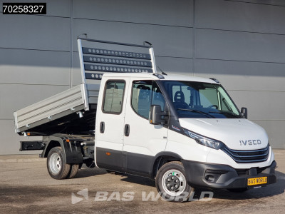 Iveco Daily 35C21 3-Zijdige Kipper Dubbel Cabine 210PK 3.0L Dubbellucht 3,5t Trekhaak ACC Airco LED Camera CarPlay Euro6 Tipper Benne Kieper Dreiseitenkipper 2m3 Airco Trekhaak foto 2