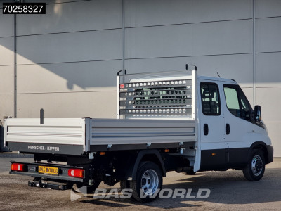 Iveco Daily 35C21 3-Zijdige Kipper Dubbel Cabine 210PK 3.0L Dubbellucht 3,5t Trekhaak ACC Airco LED Camera CarPlay Euro6 Tipper Benne Kieper Dreiseitenkipper 2m3 Airco Trekhaak foto 6
