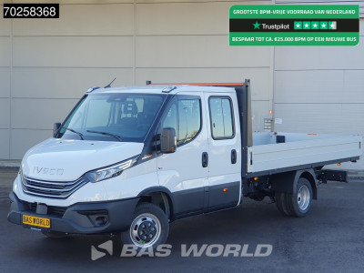 Iveco Daily 35C21 3.0 210PK 2025model Dubbel Cabine Open laadbak CarPlay ACC LED 3,5T Trekvermogen Pritsche Pickup 3m3 Airco