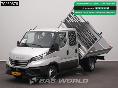 Iveco Daily 35C21 3.0L Automaat Driezijdige Kipper Dubbel Cabine 210PK Dubbellucht ACC LED Airco Camera CarPlay Euro6 Tipper Kieper Benne 2m3 Airco