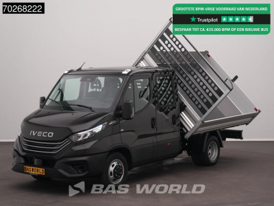 Iveco Daily 35C21 3.0L Automaat Driezijdige Kipper Dubbel Cabine 210PK Dubbellucht ACC LED Airco Camera CarPlay Euro6 Tipper Kieper Benne 2m3 Airco