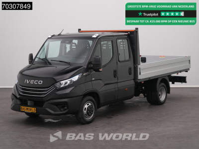 Iveco Daily 35C21 3.0L Automaat Dubbel Cabine 210PK Dubbellucht ACC LED 3,5t Trekgewicht Camera CarPlay Euro6 Pritsche Pickup Open Box Airco Dubbel cabine