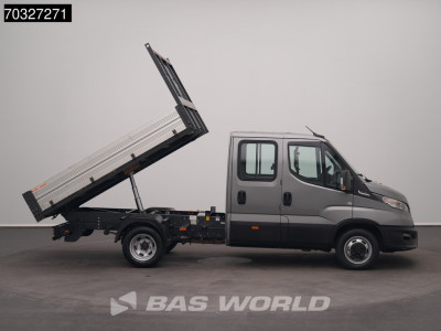 Iveco Daily 35C21 3.0L Automaat Dubbel Cabine Dubbellucht 3,5t Trekhaak Navi Airco Cruise Euro6 DC Tipper Benne Kieper Airco Trekhaak Cruise control 8