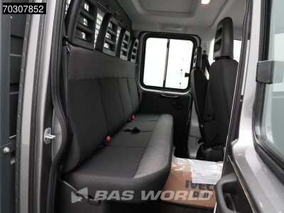 Iveco Daily 35C21 3.0L Automaat Dubbel Cabine Open Laadbak 210PK ACC LED Airco Camera CarPlay Parkeersensoren Euro6 Pritsche Pickup Open Box Airco Dubbel cabine foto 13