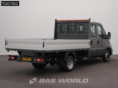 Iveco Daily 35C21 3.0L Automaat Dubbel Cabine Open Laadbak 210PK ACC LED Airco Camera CarPlay Parkeersensoren Euro6 Pritsche Pickup Open Box Airco Dubbel cabine foto 2