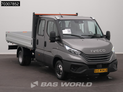 Iveco Daily 35C21 3.0L Automaat Dubbel Cabine Open Laadbak 210PK ACC LED Airco Camera CarPlay Parkeersensoren Euro6 Pritsche Pickup Open Box Airco Dubbel cabine foto 5