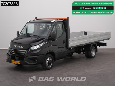 Iveco Daily 35C21 3.0L Automaat Dubbellucht 210PK Open Laadbak ACC LED Airco Camera CarPlay Parkeersensoren Stoelverwarming 3,5t Trekgewicht Euro6 Pritsche Pickup Open Box Airco