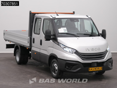 Iveco Daily 35C21 3.0L Automaat Open Laadbak 210PK ACC LED Airco Camera Parkeersensoren CarPlay Stoelverwarming Euro6 Pritsche Pickup Open Box Airco Dubbel cabine foto 6