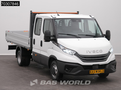 Iveco Daily 35C21 3.0L Open Laadbak Dubbel Cabine 210PK Dubbellucht 3,5t Trekgewicht ACC LED Airco Camera Euro6 Pritsche Pickup Airco Dubbel cabine foto 6