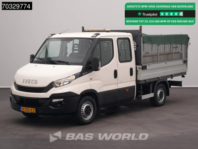 Iveco Daily 35S12 Dubbel Cabine Open Laadbak 3,5t Trekhaak Airco Euro6 Pritsche Pickup Open Box Airco Trekhaak