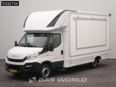 Iveco Daily 35S14 Verkoopwagen Foodtruck Salestruck Meubelbak Koffer Bakwagen Airco foto 2