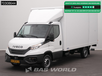 Iveco Daily 35S16 3.0L Laadklep 160PK Bakwagen ACC Airco Cruise CarPlay Stoelverwarming DHollandia Euro6 Meubelbak Koffer Airco Cruise control
