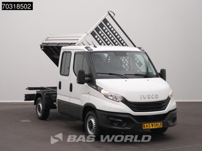 Iveco Daily 35S16 Automaat Driezijdige Kipper Dubbel Cabine 3,5t Trekhaak 160PK Airco Camera Euro6 Tipper Benne Kieper Airco Trekhaak foto 6
