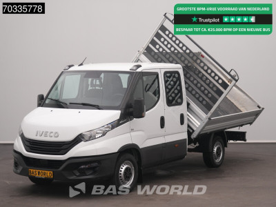 Iveco Daily 35S16 Automaat Driezijdige Kipper Trekhaak 3.5t trekgewicht 160PK  Dubbele Cabine Camera Euro6 Tipper Airco Trekhaak