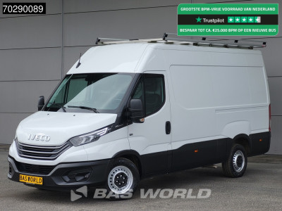 Iveco Daily 35S16 Automaat Ramp 3,5t Trekhaak 160PK L2H2 LED Navi Airco Cruise Camera Imperiaal Werkplaatsinrichting Euro6 L2 12m3 Airco Trekhaak Cruise control