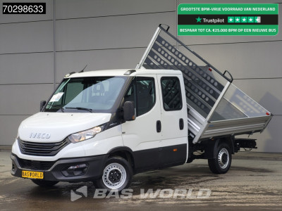 Iveco Daily 35S16 Driezijdige Automaat Kipper Dubbel Cabine 3,5t Trekhaak 160PK Airco Camera Euro6 Tipper Benne Kieper Airco Trekhaak