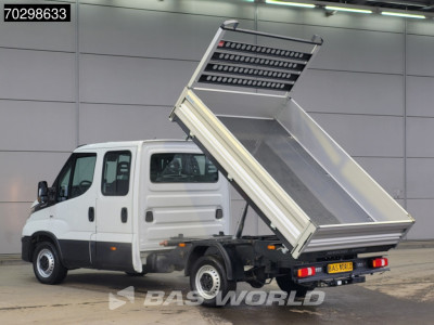 Iveco Daily 35S16 Driezijdige Automaat Kipper Dubbel Cabine 3,5t Trekhaak 160PK Airco Camera Euro6 Tipper Benne Kieper Airco Trekhaak foto 2