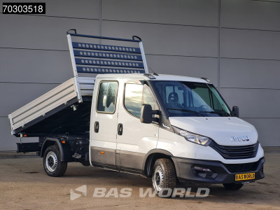 Iveco Daily 35S16 Driezijdige Automaat Kipper Dubbel Cabine 3,5t Trekhaak 160PK Airco Camera Euro6 Tipper Benne Kieper Airco Trekhaak foto 6