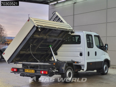 Iveco Daily 35S16 Driezijdige Automaat Kipper Dubbel Cabine 3,5t Trekhaak 160PK Airco Camera Euro6 Tipper Benne Kieper Airco Trekhaak foto 8